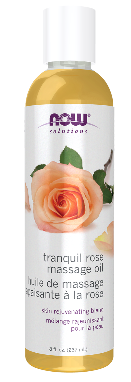 Tranquil Rose Massage Oil - 8 fl. oz. Bottle Front