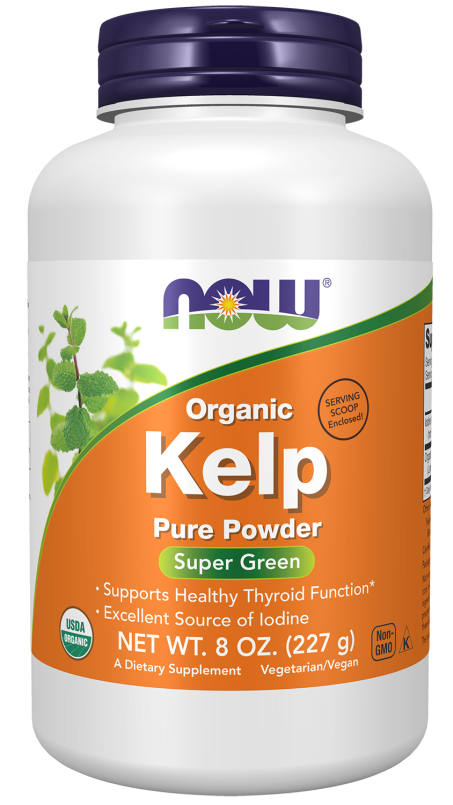 Kelp Powder, Organic - 8 oz. Bottle Front