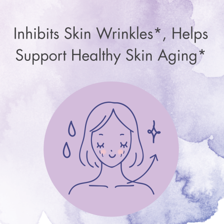 Inhibits Skin Wrinkles*, Helps Support Healthy Skin Aging*