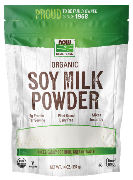  Soy Milk Powder, Organic Bag Front