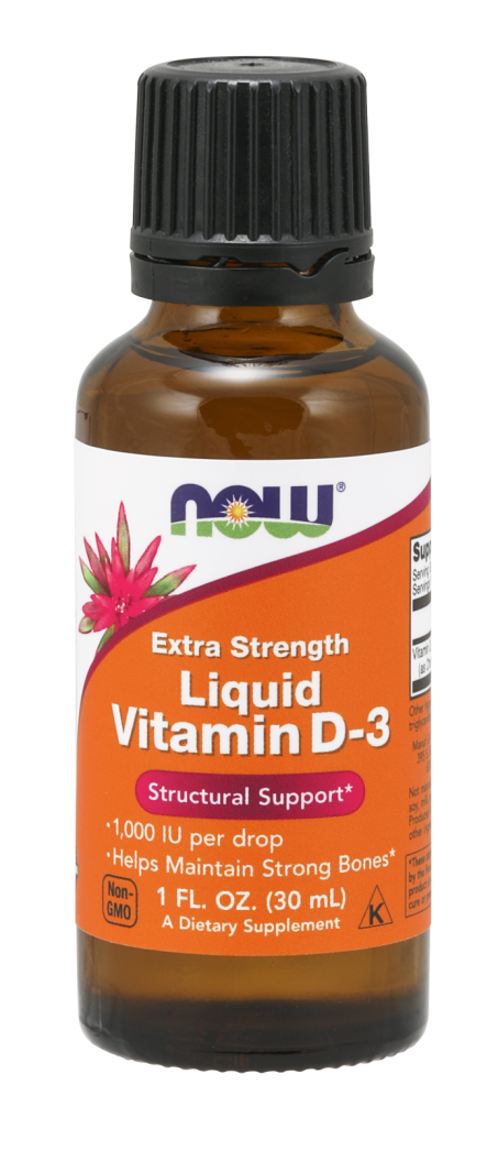 Diverse lelijk Sandalen Vitamin D 3 Liquid | Extra Strength Liquid | NOW Supplements