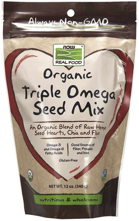 Pouch of Triple Omega Seed Mix, Organic - 12 oz.