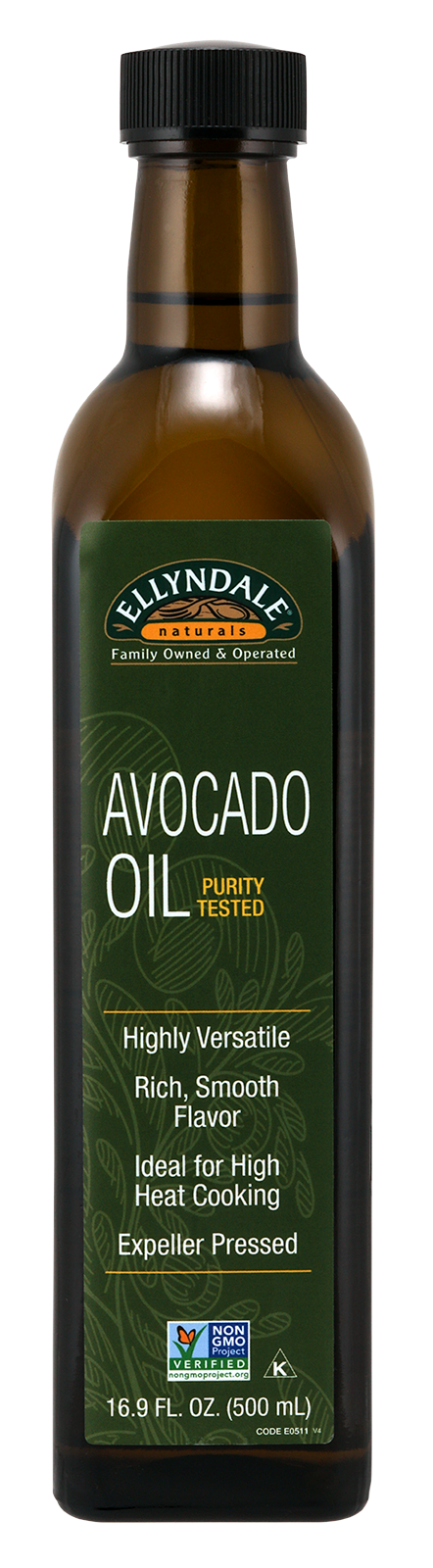 Avocado Cooking Oil in Glass Bottle - 16.9 fl. oz.