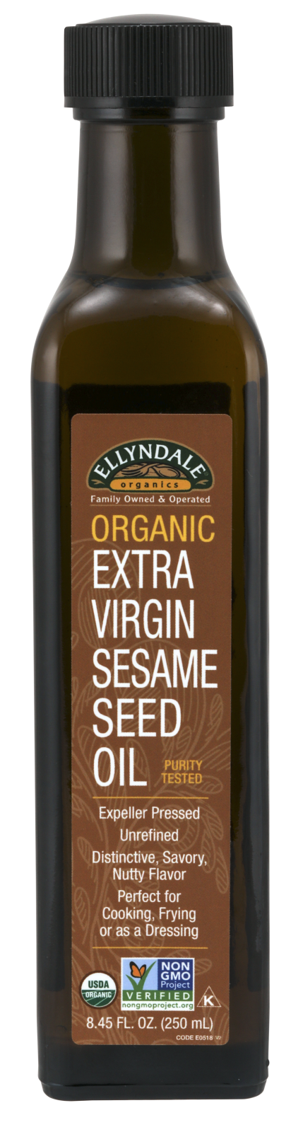 Extra Virgin Sesame Seed Oil, Organic - 8.45 oz.