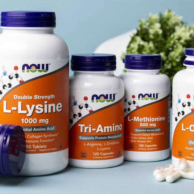 NOW Products L-Lysine, Tri-Amino, L-Methionine