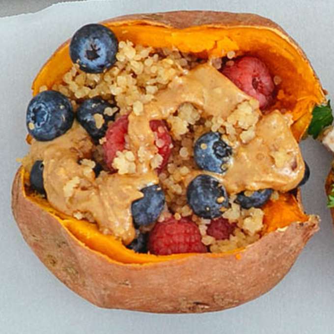 almond butter berries quinoa sweet potato thumb