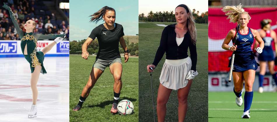 Bradie Tennell, Ali Riley, Cassie Sumfest, and Sydney Grimes