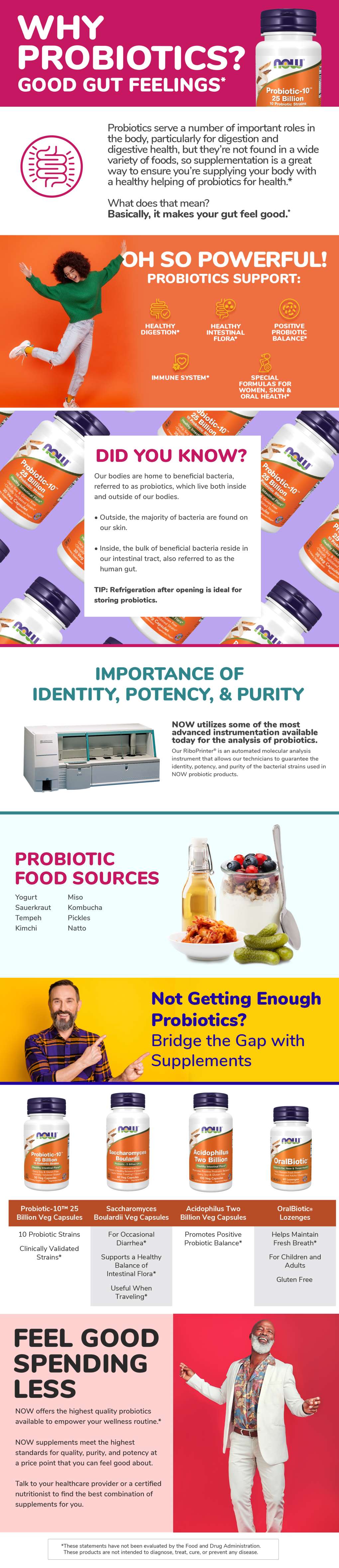 infographic titled Why Take Probiotics. 