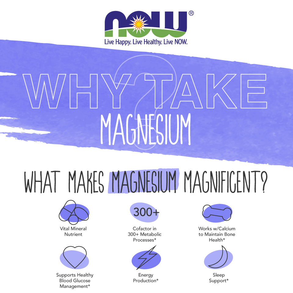 Infographic Why Take Magnesium? NOW Foods