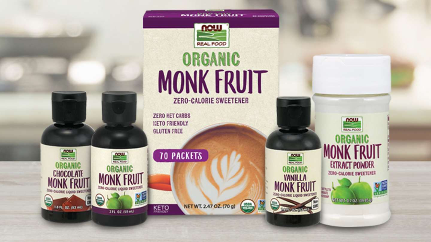 Organic Monk Fruit, Zero Calorie Sweetener