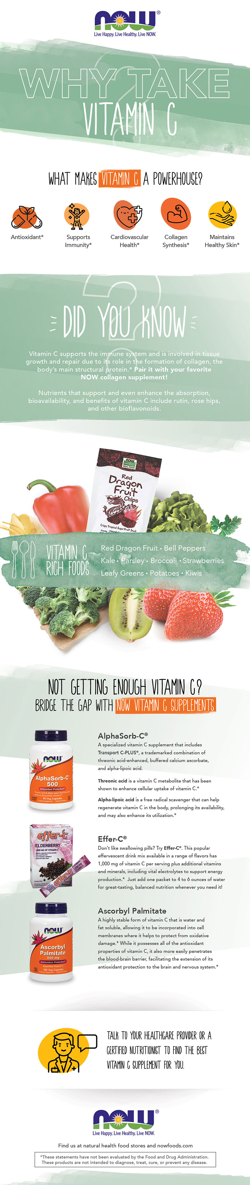 Infographic Why Take Vitamin C? NOW Foods
